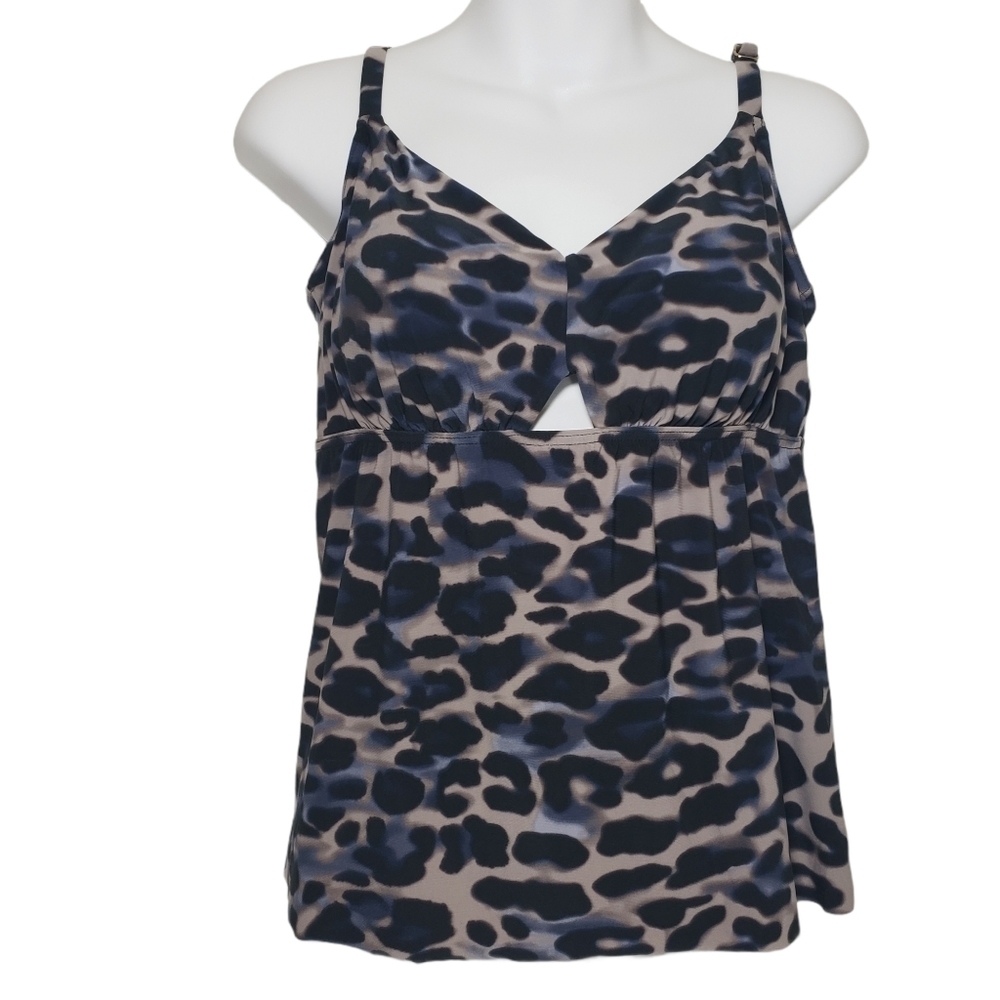 Dreamsuit Slimming Control Cut Out Gray Tankini